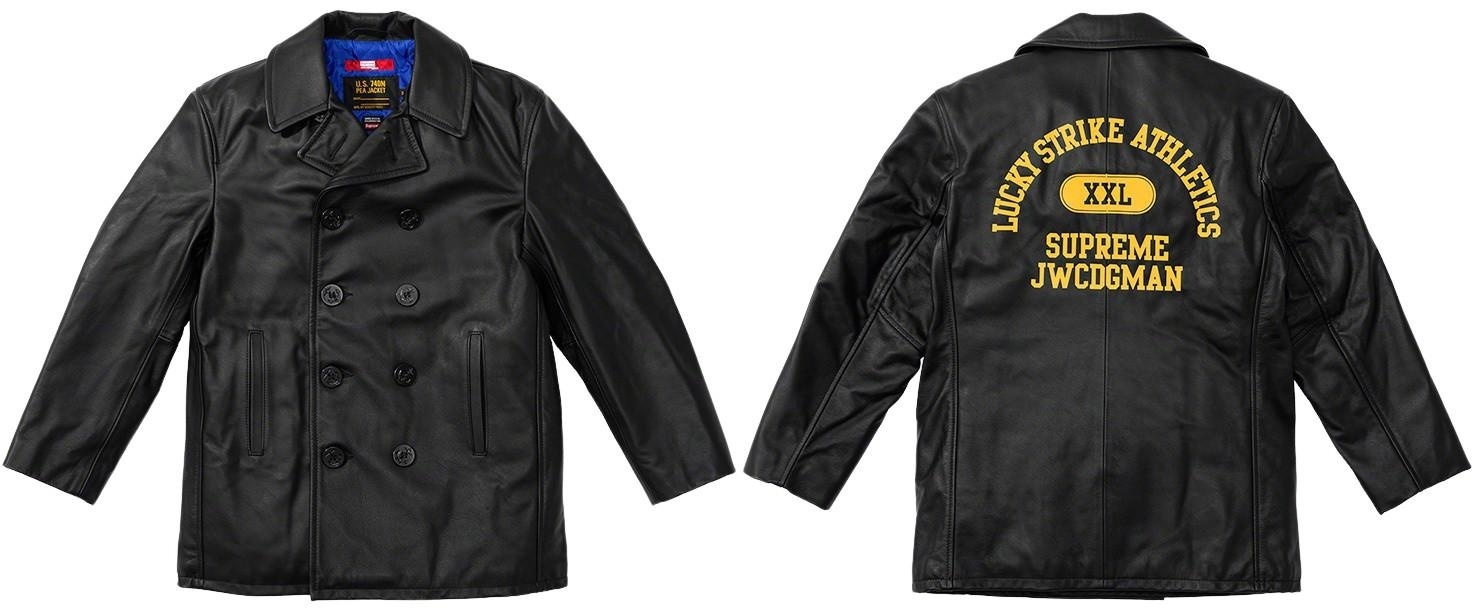 Supreme®/JUNYA WATANABECOMME des GARÇONS MAN/Schott®Leather Peacoat